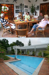 Traveller Guesthouse Pools and Courtyard